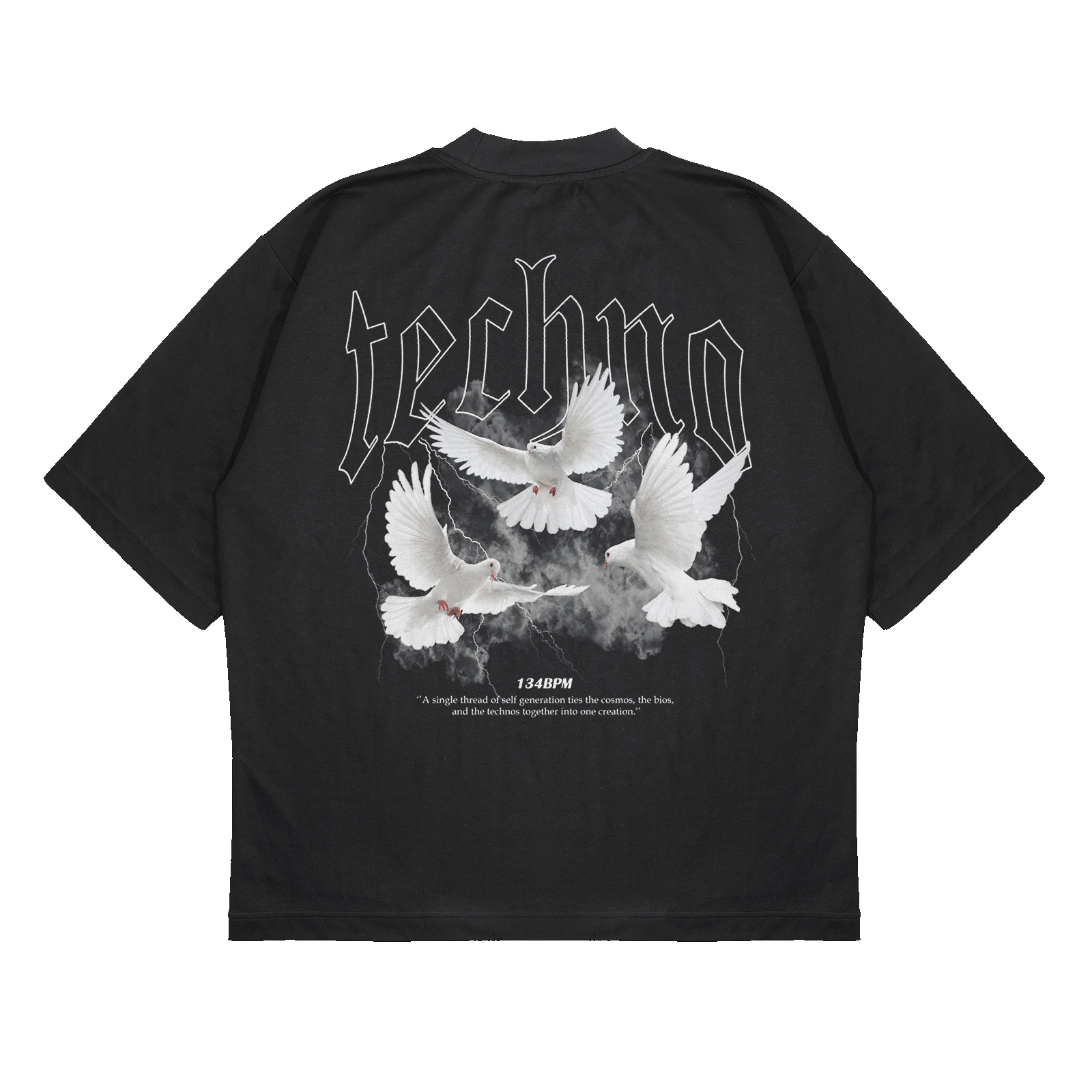 Thunder dove - Oversized T-Shirt Unisex Backprint